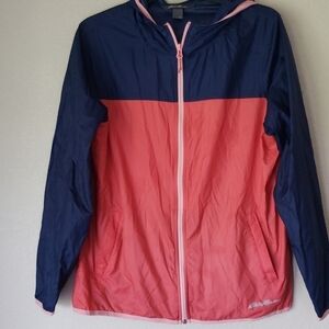 Eddie Bauer Color Block Rain Jacket Medium